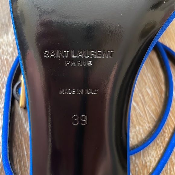 Saint Laurent Nuit Square Toe High Heel Sandals NWOT - Picture 13 of 16